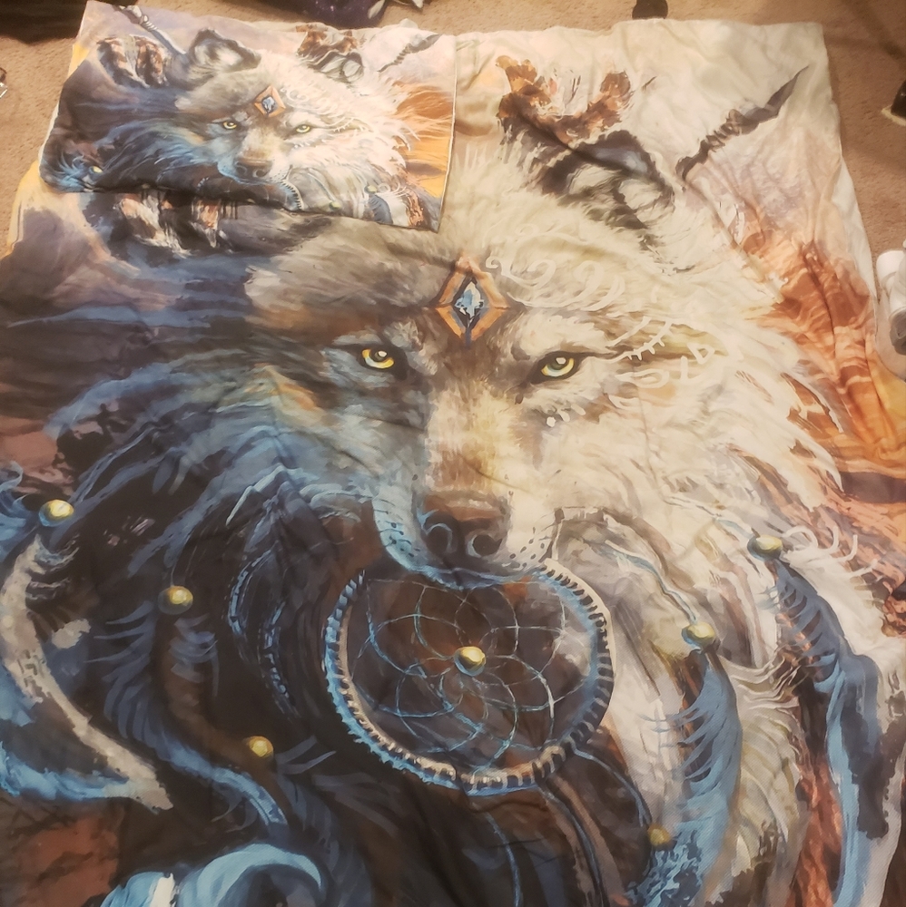 Wolf Full/ Queen Duvet /Duvet Insert